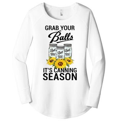 Grab Your Balls It’s Canning Season Women's Perfect Tri Tunic Long Sleeve Shirt