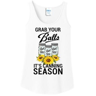 Grab Your Balls It’s Canning Season Ladies Essential Tank