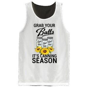 Grab Your Balls It’s Canning Season Mesh Reversible Basketball Jersey Tank