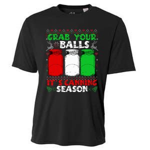 Grab Your Balls Canning Christmas Mason Jar Gifts  Cooling Performance Crew T-Shirt