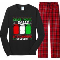 Grab Your Balls Canning Christmas Mason Jar Gifts  Long Sleeve Pajama Set