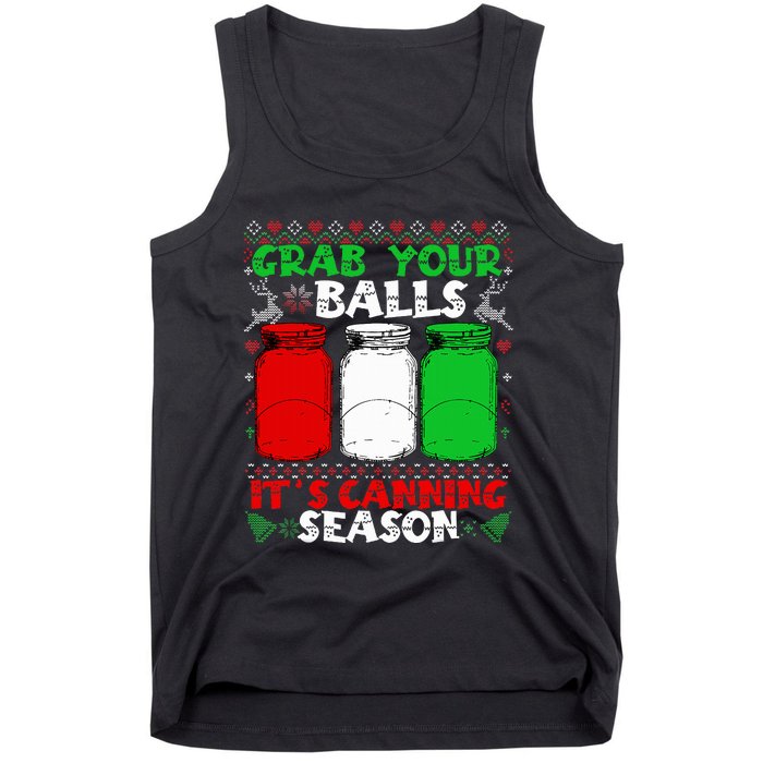 Grab Your Balls Canning Christmas Mason Jar Gifts  Tank Top