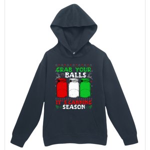 Grab Your Balls Canning Christmas Mason Jar Gifts  Urban Pullover Hoodie