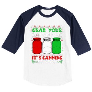 Grab Your Balls Canning Christmas Mason Jar Gifts  Baseball Sleeve Shirt