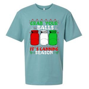 Grab Your Balls Canning Christmas Mason Jar Gifts  Sueded Cloud Jersey T-Shirt