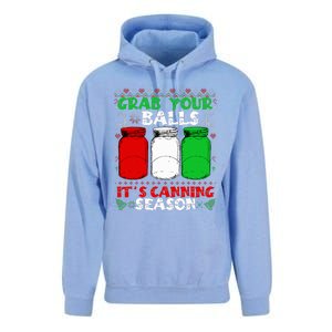 Grab Your Balls Canning Christmas Mason Jar Gifts  Unisex Surf Hoodie