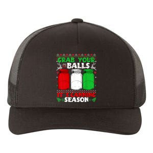 Grab Your Balls Canning Christmas Mason Jar Xmas Gifts Yupoong Adult 5-Panel Trucker Hat