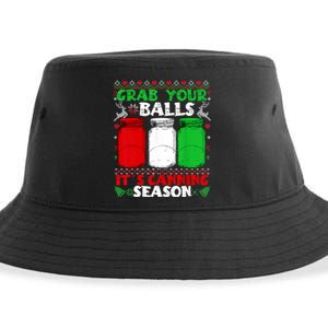 Grab Your Balls Canning Christmas Mason Jar Xmas Gifts Sustainable Bucket Hat