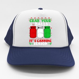 Grab Your Balls Canning Christmas Mason Jar Xmas Gifts Trucker Hat