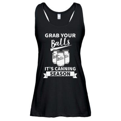 Grab Your Balls Its Canning Season Ladies Essential Flowy Tank