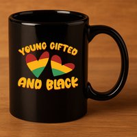 Gifted Young Black Dashiki African Pride History Month 11oz C Handle Ceramic Mug