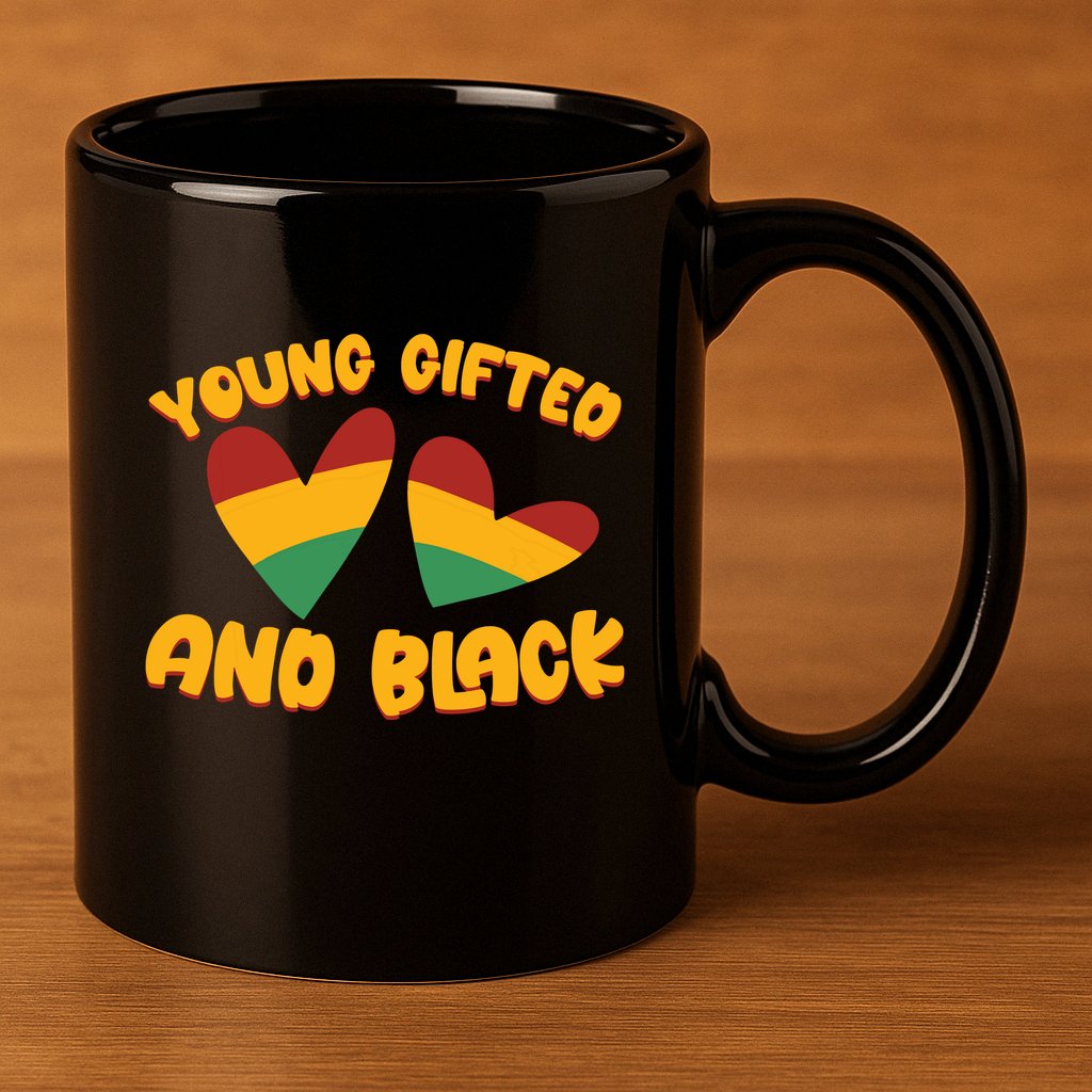 Gifted Young Black Dashiki African Pride History Month 11oz C Handle Ceramic Mug