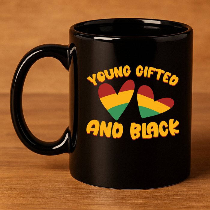 Gifted Young Black Dashiki African Pride History Month 11oz C Handle Ceramic Mug