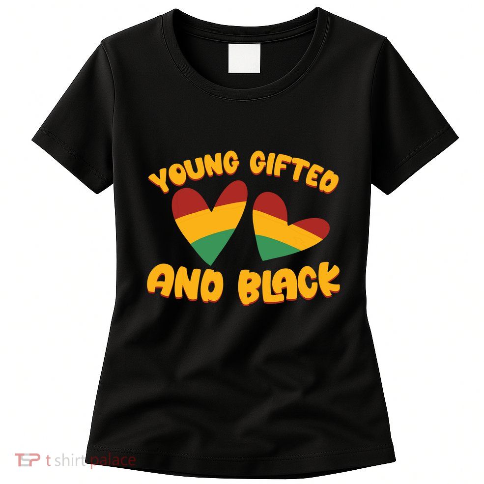 Gifted Young Black Dashiki African Pride History Month Womens T-Shirt