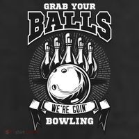 Grab Your Balls WeRe Going Bowling! Gift Adult Drive Performance Visor