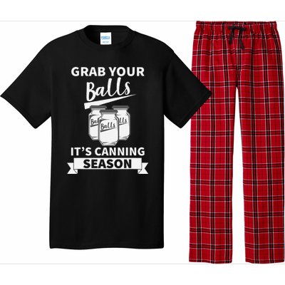 Grab Your Balls Its Canning Season Retro Pajama Set