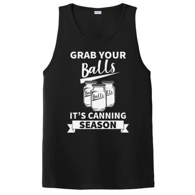 Grab Your Balls Its Canning Season Retro PosiCharge Competitor Tank