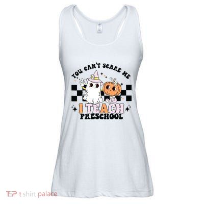 Groovy You Cant Scare Me I Teach Preschool Teacher Halloween Ladies Essential Flowy Tank