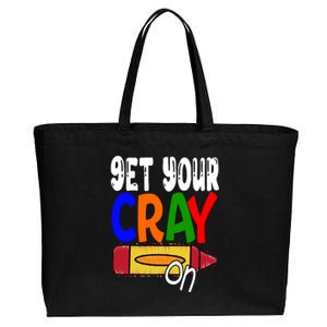 Get Your Cray On Funny Gift Cotton Canvas Jumbo Tote