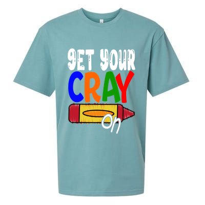 Get Your Cray On Funny Gift Sueded Cloud Jersey T-Shirt