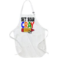 Get Your Cray On Funny Gift Full-Length Apron With Pockets