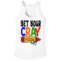 Get Your Cray On Funny Gift Ladies PosiCharge Competitor Racerback Tank