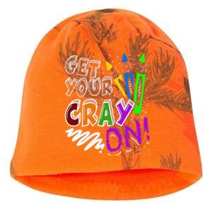 Get Your Cray On Teacher Appreciation Day Back To School Kati - Camo Knit Beanie