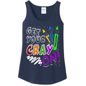 Get Your Cray On Teacher Appreciation Day Back To School Ladies Essential Tank