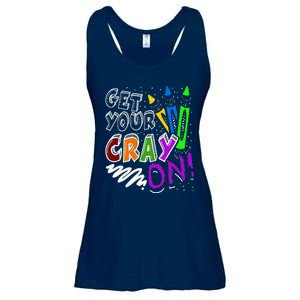 Get Your Cray On Teacher Appreciation Day Back To School Ladies Essential Flowy Tank