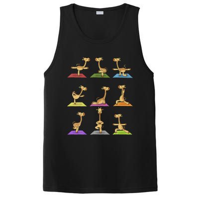 Giraffe Yoga Funny Giraffes In Yoga Poses Sports Ee PosiCharge Competitor Tank