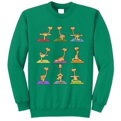 Giraffe Yoga Funny Giraffes In Yoga Poses Sports Ee Sweatshirt