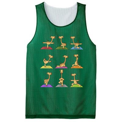 Giraffe Yoga Funny Giraffes In Yoga Poses Sports Ee Mesh Reversible Basketball Jersey Tank