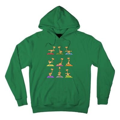 Giraffe Yoga Funny Giraffes In Yoga Poses Sports Ee Tall Hoodie