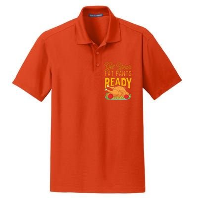 Get Your Fat Pants Ready Thanksgiving Gift Dry Zone Grid Polo