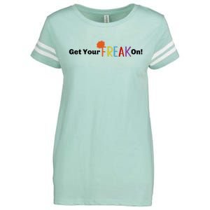 Get Your Freak On Enza Ladies Jersey Football T-Shirt