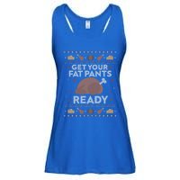 Get Your Fat Pants Ready Funny Ugly Thanksgiving Funny Gift Ladies Essential Flowy Tank