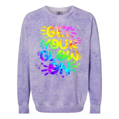 Get Your Glow On Colorblast Crewneck Sweatshirt