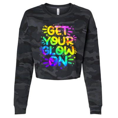 Get Your Glow On Cropped Pullover Crew