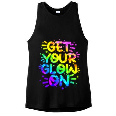 Get Your Glow On Ladies PosiCharge Tri-Blend Wicking Tank