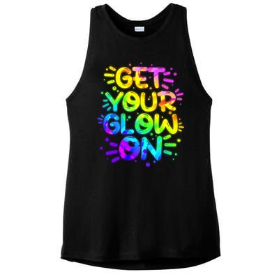 Get Your Glow On Ladies PosiCharge Tri-Blend Wicking Tank