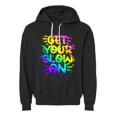 Get Your Glow On Garment-Dyed Fleece Hoodie