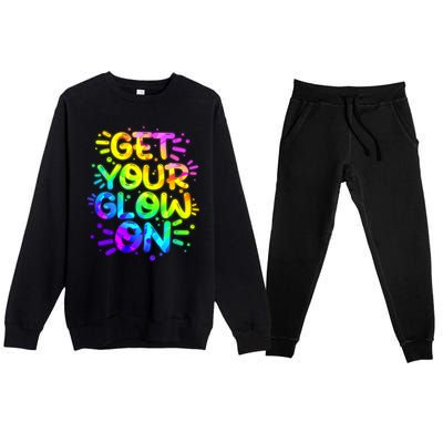 Get Your Glow On Premium Crewneck Sweatsuit Set