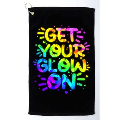 Get Your Glow On Golf Towel