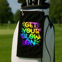 Get Your Glow On Golf Towel
