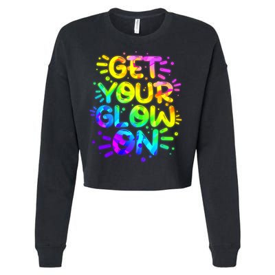 Get Your Glow On Cropped Pullover Crew
