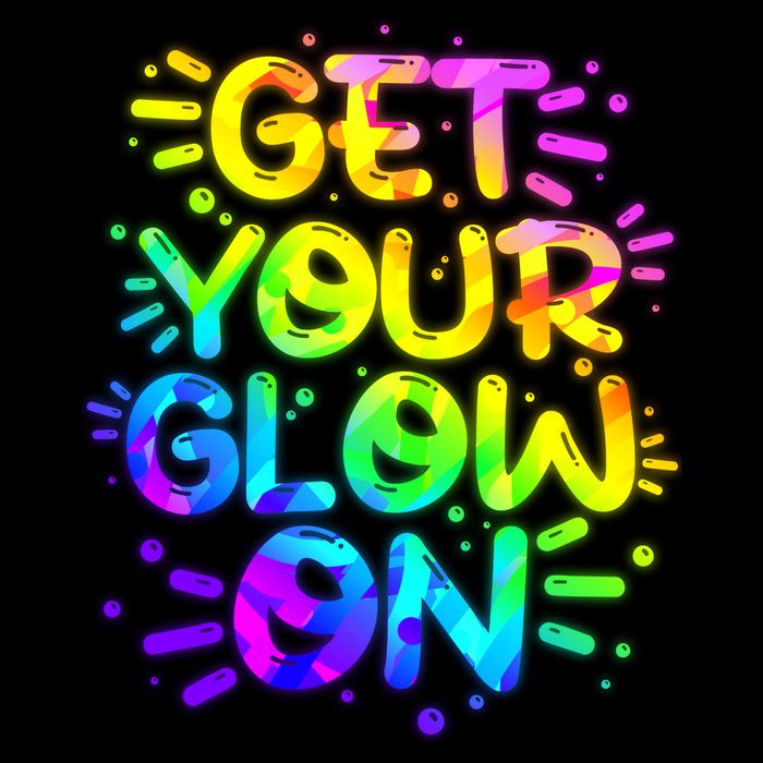 Get Your Glow On Cropped Pullover Crew
