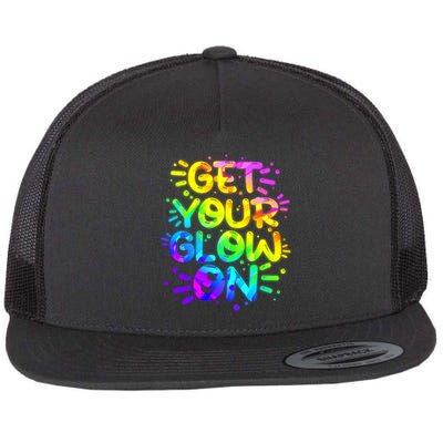 Get Your Glow On Flat Bill Trucker Hat