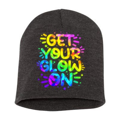 Get Your Glow On Short Acrylic Beanie