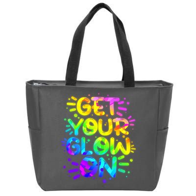 Get Your Glow On Zip Tote Bag