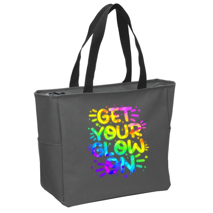 Get Your Glow On Zip Tote Bag
